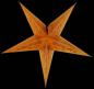 Preview: Baby Curves orange / Glitter - Foldable glowing Paperstar with 5 points, 40 cm